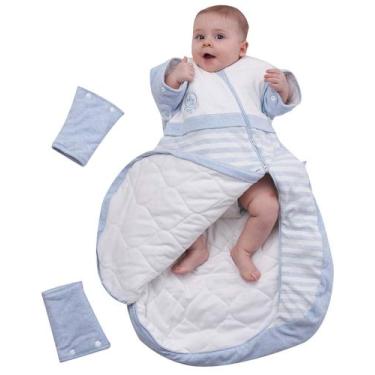 Imagem de Saco de dormir para bebês CYUURO, cobertor vestível com mangas removív