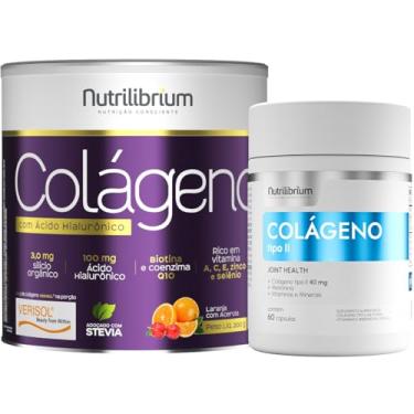 Imagem de Colágeno Verisol Ácido Hialurônico 200g + Colágeno Tipo 2 60 Caps Nutrilibrium (Único, Laranja com Acerola)