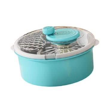 Imagem de FytStycale Máquina de lavar frutas e vegetais, manual, portátil, doméstica, leve, profissional, limpador de frutas manual de cozinha, Azul