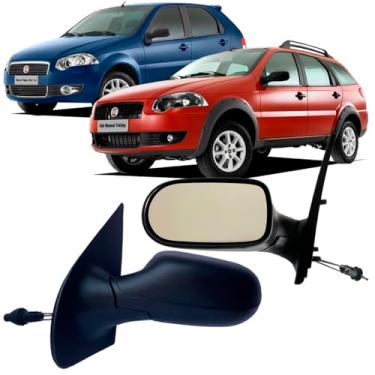 Imagem de Retrovisor Palio Siena Weekend 2008 à 2010 4 Portas Com Controle (Esquerdo)