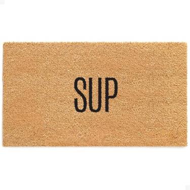 Imagem de THEODORE MAGNUS Tapete de porta - Tapete de boas-vindas para porta da frente com suporte antiderrapante - Capacho de fibra de coco durável - perfeito para entrada externa e tapete de entrada - externo