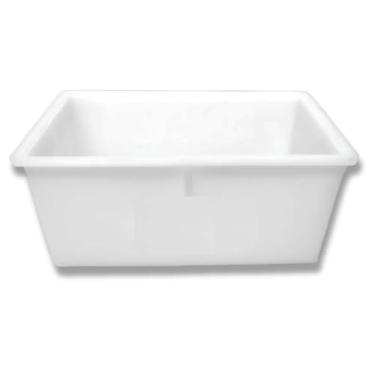 Imagem de Forma para Queijo Muçarela e Requeijão, Plástico Atóxico Branco, 500g, Retangular, Lavável em Lava-Louças