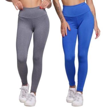 Imagem de KIT 2 Calça Legging Dia a Dia Vekyo Cós Alto Roupa Para Musculação Tre