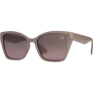 Imagem de Óculos de Sol Feminino Original Marrom Formato Borboleta Casual Lentes