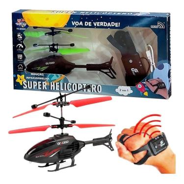 Imagem de Super Helicóptero De Controle Infantil Sensor De Gravidade