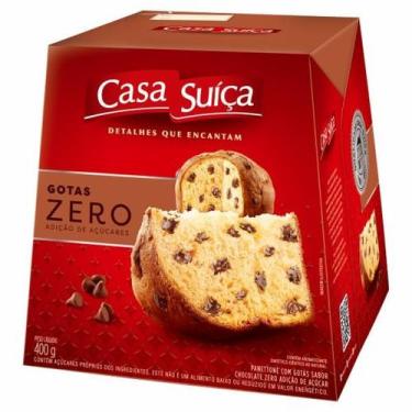Imagem de Panettone GOTAS DE CHOCOLATE Zero Adição de Açúcar 400g - CASA SUÍÇA