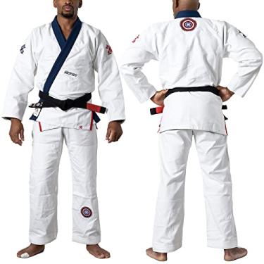Imagem de Ronin Sengoku BJJ GI Masculino – Jaqueta de 2 peças e calça GI com bolsa de cordão (A5, branco)