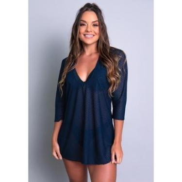 Imagem de Saída De Praia Curta Banho Vestido Moda Praia Mvb Modas Feminina-Feminino