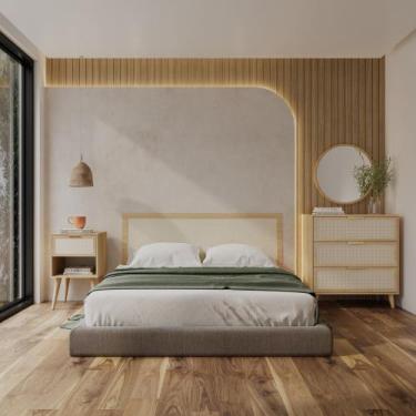 Imagem de Combo Quarto Tauari - Casavee 2, Tauari - Telinha Rattan