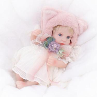 Imagem de Chapéu de raposa rosa para meninas Reborn Baby Doll Cloveray de 30 cm