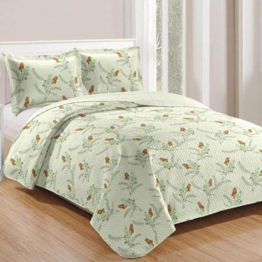 Imagem de Kit Cobre Leito Colcha Daily Queen 3 Peças Floral 24