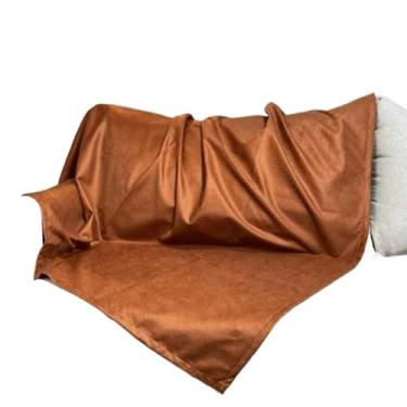 Imagem de Capa para Sofá, Manta para Sofá em Suede Liso Aveludado, 1.40m/2m/3m(Cobre,4 Lugares (2,00x1,40m))