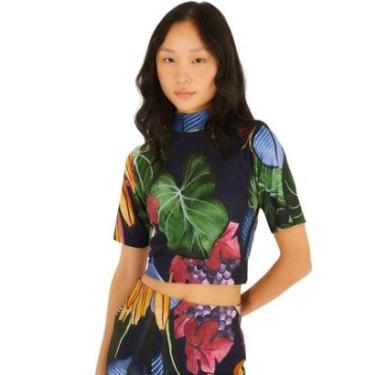 Imagem de Blusa Cropped Farm Rio Banana Uva-Feminino
