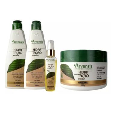Imagem de Kit Arvensis Hidratação Shampoo Condicionador Argan Mascara 250g