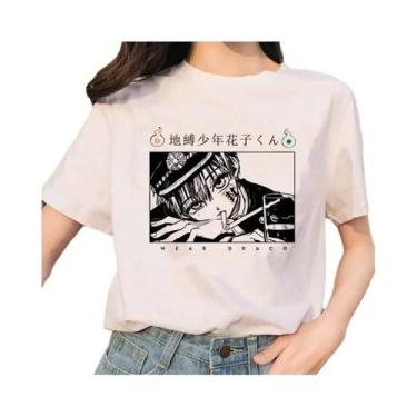 Imagem de Camiseta Feminina Harajuku Ullzang Hanako-Kun - Estampa Gráfica Anos 9
