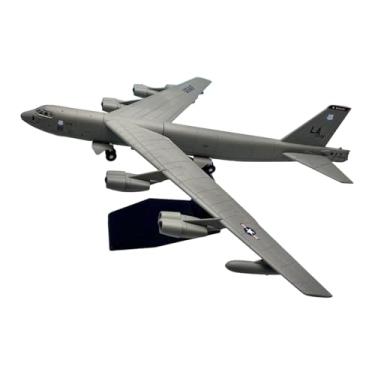 Imagem de Almencla Miniatura de avião de caça B52 em liga metálica, escala 1:200, com base de exibição para decoração de quartos, bares, cafés e prateleiras.
