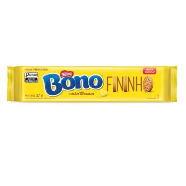 Imagem de Biscoito Recheado Nestlé Bono Fininho Sabor Limão 57g