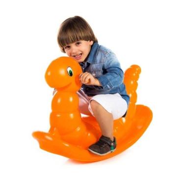 Imagem de Nhoca Lagartinha - Gangorra Linha Premium - Laranja - Diversão Kids