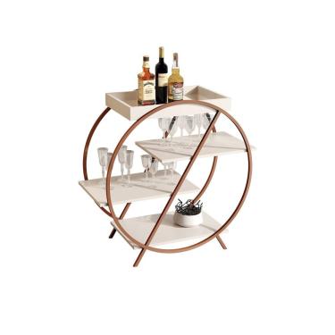 Imagem de Adega Jb 4009 Luxo Off White Pe Bronze - Moveis Jb