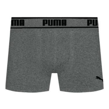 Imagem de Cueca Puma Boxer Microfibra Sem Costura Adulto Cós 40MM, Verde mescla,