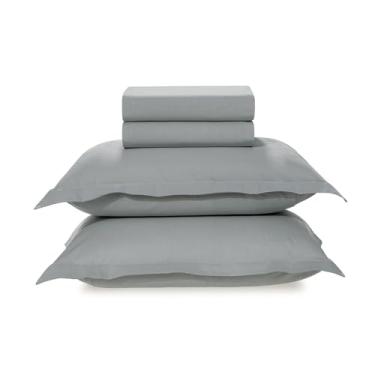 Imagem de Karsten Jogo de Cama Tom Mineral King 100% Algodão 200 Fios 4 peças