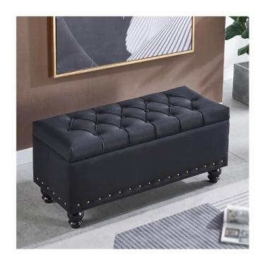 Imagem de FAMEOYA Banco de armazenamento de sapatos, banco de sofá, banco longo para troca de sapatos, sentado à porta da loja de roupas de casa, banco de armazenamento de vestiário, banco de sapatos