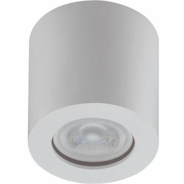 Imagem de Spot de Sobrepor Redondo Branco Bivolt MR16 Luminária de Teto Baixa Zo