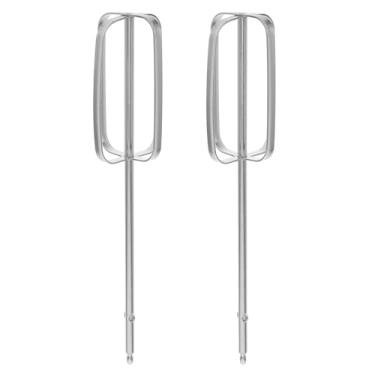 Imagem de Luxshiny Conjunto de 2 Batedores de Aço Inoxidável para Batedeira Manual, Batedor de, Lâminas de Reposição para Batedeira de Massa, para Uso Doméstico Na Cozinha E Confeitaria.