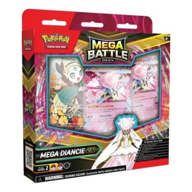 Imagem de Cartas Pokémon Batalha Mega Ex com 60 Cards - Copag - - Diancie