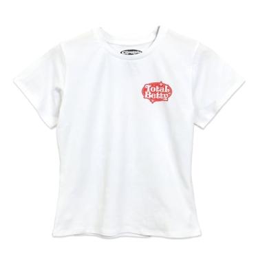 Imagem de Clueless Camiseta cropped branca com logotipo Total Betty Pocket, Branco, G