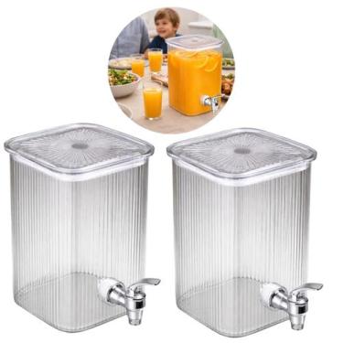 Imagem de 2 Suqueiras Vidro 2,2L Quadrada Mesa Posta Cozinha - Lyor