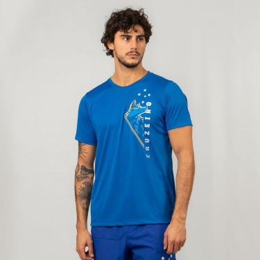 Imagem de Camiseta Sintética Cruzeiro Raposa Celeste-Masculino