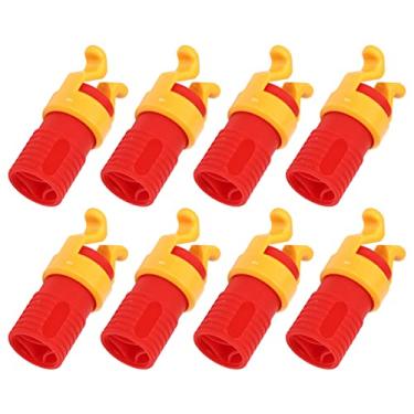 Imagem de GLOGLOW Braçadeira de Suporte de Parafuso, Luva de Fixação de Parafuso Antienvelhecimento Abs, Melhora a Segurança Em Projetos de Marcenaria Com 10 Peças