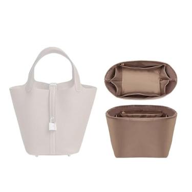 Imagem de Bolsa organizadora de nylon para bolsa de armazenamento para bolsa Hermes Picotin18/22 (cinza, picotina 18)