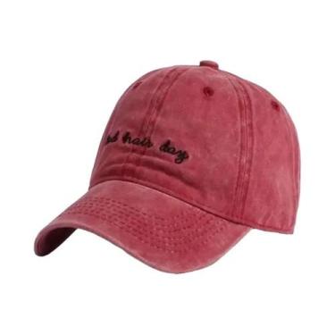 Imagem de Boné Casual Ajustável Com Letra Bordada, Boné De Baseball Para Primave