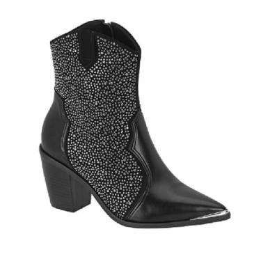 Imagem de Bota Feminina Vizzano Cano Médio REF: 3070111 NOBUCK-NAPA