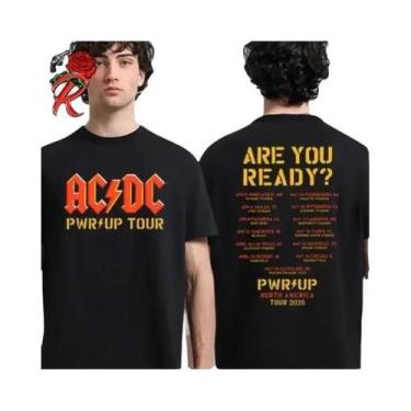 Imagem de Camiseta Clássica AC DC PWR up Tour Europa 2025 Hannover Alemanha Com 