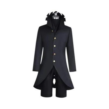 Imagem de Fantasia Cosplay Unissex Ken Takakura Okarun Uniforme Preto Com Máscar