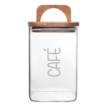 Imagem de Porta Mantimentos Ácacia - Quadrado (1,150 Litros) Café - Lyor, Café