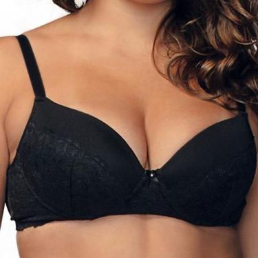 Imagem de Sutiã demillus 67577 taça b, Preto, 44