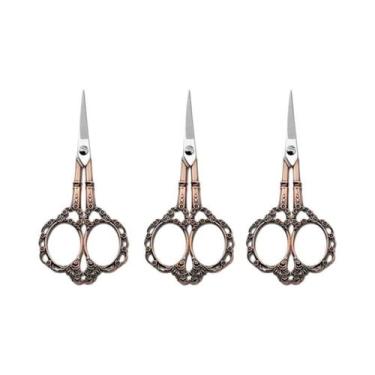 Imagem de Tesoura Clássica Retro Em Aço Inoxidável Para Costura, Durável Para Ar