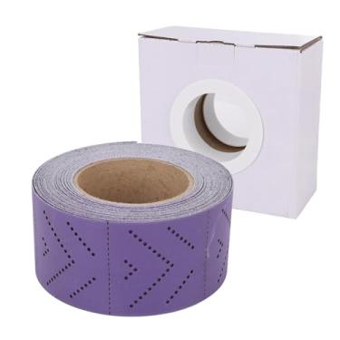 Imagem de QANYEGN Rolo de lixa de grão 320, lixa longboard porosa, lixa longboard com suporte de gancho e laço para metal de madeira automotivo