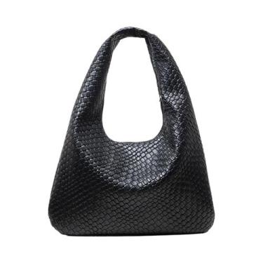 Imagem de Bolsa De Ombro Vintage De Grande Capacidade Em material sintético Para