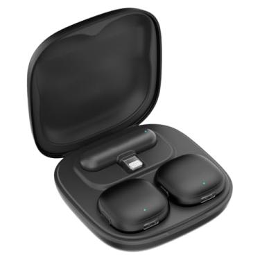 Imagem de Microfone Lapela Sem fio Anti-ruído com IA Compatível com iPhone 11 12 13 14 iPad