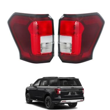 Imagem de labwork Lâmpada traseira de substituição para Expedition Timberline 2022-2024 Lente vermelha motorista e passageiro luz de freio de halogênio externo NL1Z13405D NL1Z13404D