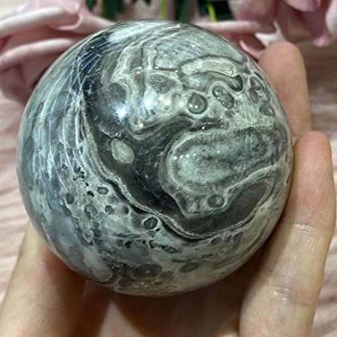Imagem de Bola de quartzo de cristal Picasso natural Reiki decoração de quarto decoração de casa presente aquário ornamentos de pedra da sorte