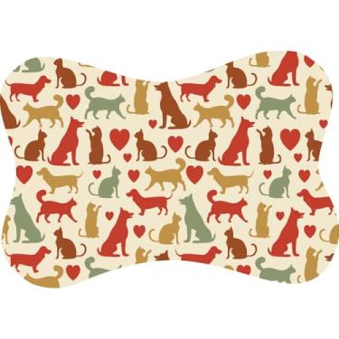Imagem de Tapete para Comedouro Pet Antiderrapante,29cm x 43cm(Pet Love)