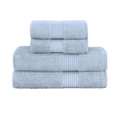 Imagem de Kit Jogo de Toalhas Buddemeyer 4 Peças Banhão e Rosto Fio Penteado Can