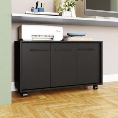 Imagem de Balcão 3 Portas 1 Prateleira Com Rodízios - BRV Móveis