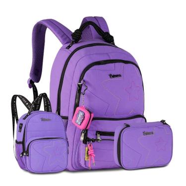Imagem de Kit Escolar Luluca Mochila Com Lancheira Térmica e Estojo Box-Feminino